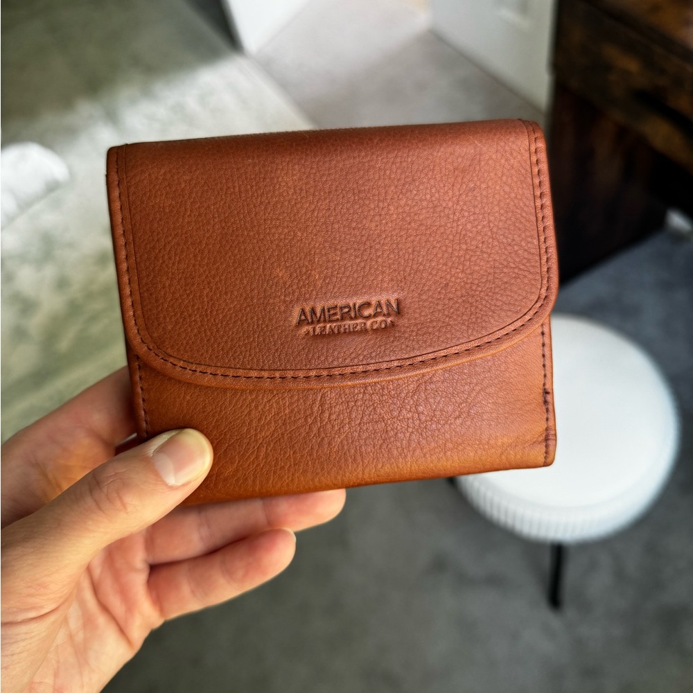 American Leather Co. Leather Wallet - Cognac Brown